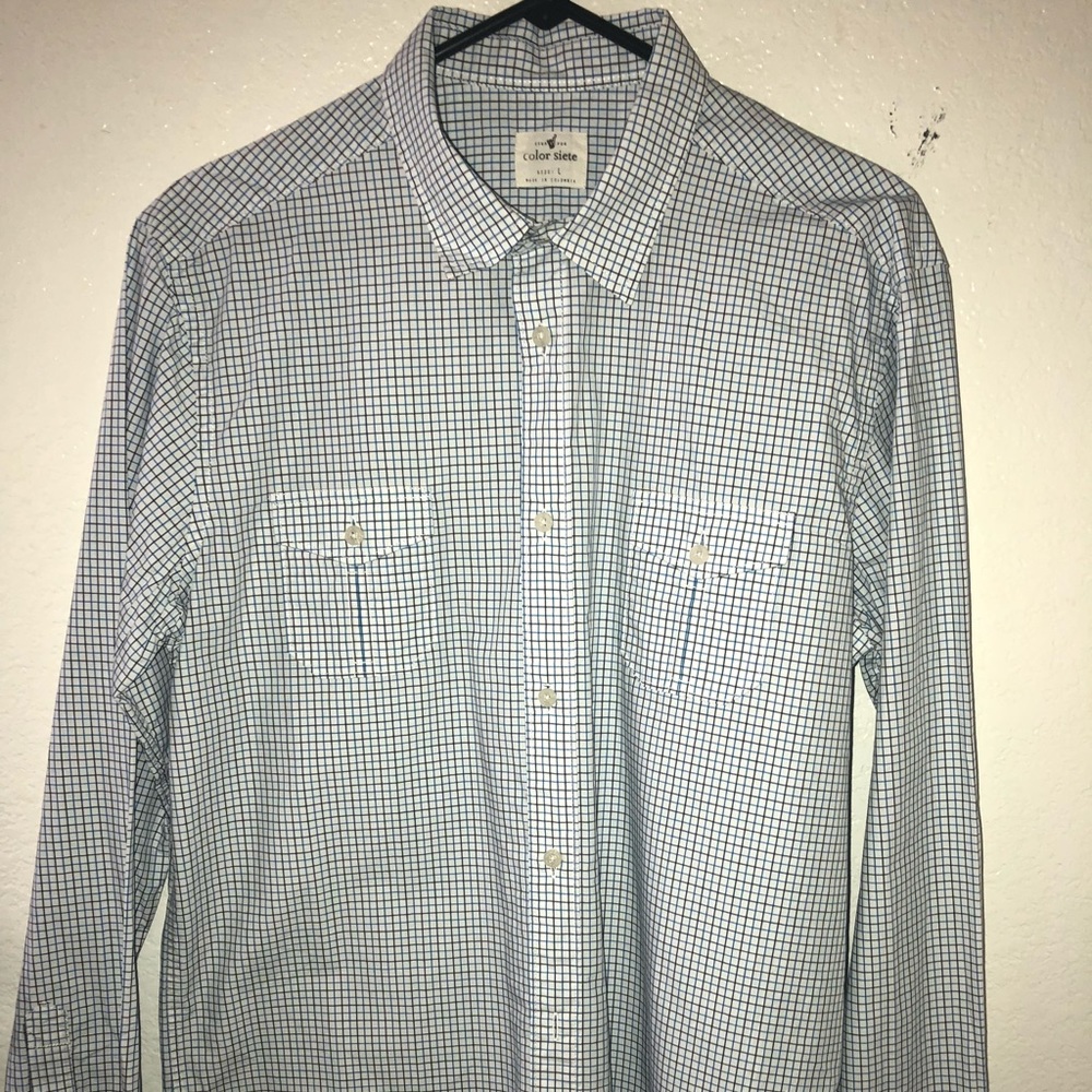 Color Siete  Men’s Button Down Shirt